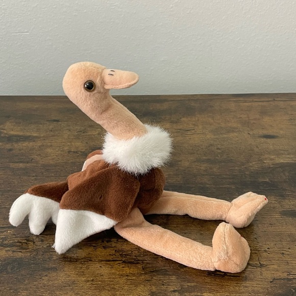Ty Beanie Baby * Stretch the Ostrich * Date of birth: September 21, 1997 * - Picture 6 of 7